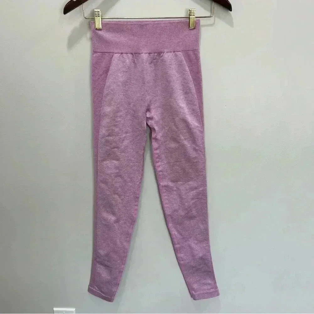Gymshark Womens Pink Flex High Waisted Compression Leggings Size s